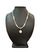 Collier Perles Eau Douce Howlite