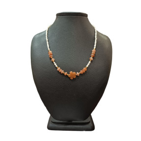 Collier Perle Eau Douce Aventurine Pierre de Soleil