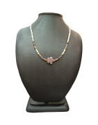 Collier Perles Eau Douce Super Seven Lépidolite