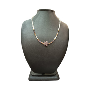 Collier Perle Eau Douce Super Seven Lépidolite