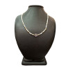 Collier Perles Eau Douce Fluorine Calcédoine