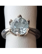 Bague Topaze bleue argent 925