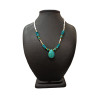 Collier Perles Eau Douce Turquoise