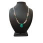 Collier Perles Eau Douce Turquoise Quartz rose