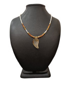 Collier Perles Eau Douce Agate de Feu