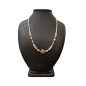 Collier Perles Eau Douce Rhodonite Kunzite