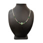 Collier Perles Eau Douce Aventurine Labradorite Emeraude