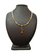 Collier Perles Eau Douce Ambre