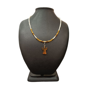 Collier Perles Eau Douce Ambre