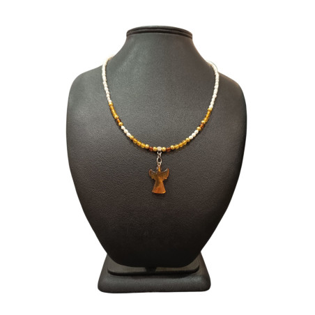 Collier Perles Eau Douce Ambre