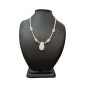 Collier Perles Eau Douce Pierre de Lune Quartz Rose