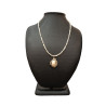 Collier Perles Eau Douce Perles Baroque Jaune
