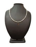 Collier Perles Eau Douce Acier