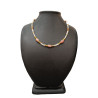 Collier Perles Eau Douce Rhodochrosite Quartz rose