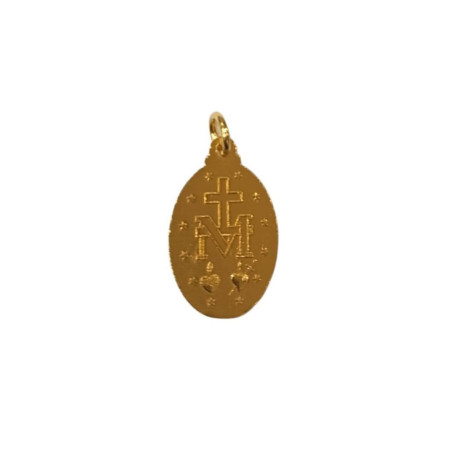 Collier Perles Eau Douce Médaille Plaqué Or