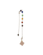 Pendule Quartz Rose Etoile Merkaba 7 Chakras