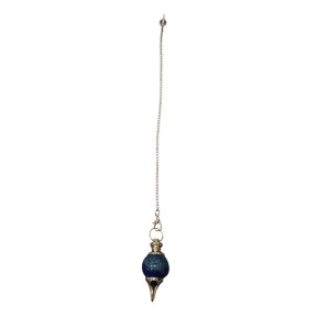 Pendule Lapis-lazuli boule avec pointe acier