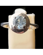 Bague Topaze bleue argent 925