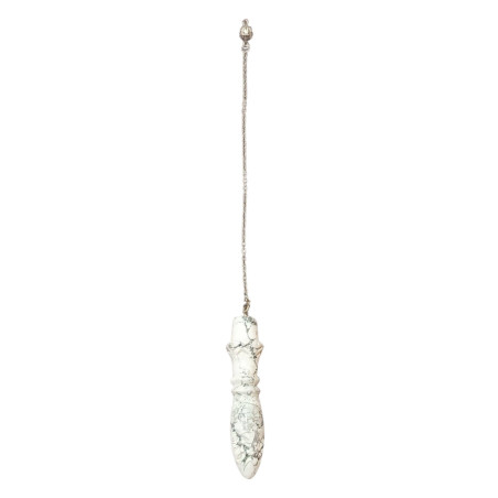 Pendule Howlite Toth 8cm