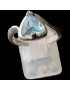 Bague Topaze bleue argent 925 Taille 57