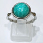 Bague Amazonite Acier Inox Taille Réglable