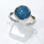 Bague Apatite Acier Inox Taille Réglable