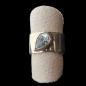 Bague Topaze bleue argent 925 Taille réglable