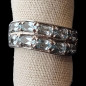 Bague Topaze bleue argent 925 Taille 54