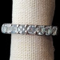 Bague Topaze bleue argent 925 Taille 53