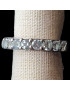 Bague Topaze bleue argent 925 Taille 53