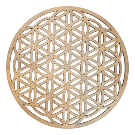 Fleur de Vie Bois TGM Diamètre 20 cm