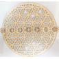Fleur de Vie Bois 7 Chakras TGM Diamètre 20 cm