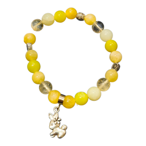 Bracelet Lapin Multipierres Pierres Rondes 8 mm