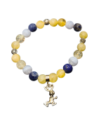 Bracelet Lapin Multipierres Pierres Rondes 8 mm