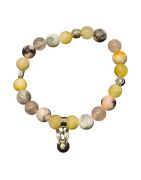 Bracelet Lapin Multipierres Pierres Rondes 8 mm