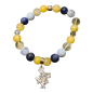 Bracelet Lapin Multipierres Pierres Rondes 8 mm