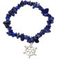 Bracelet Lapis-Lazuli Baroque avec insert Barre à Roue