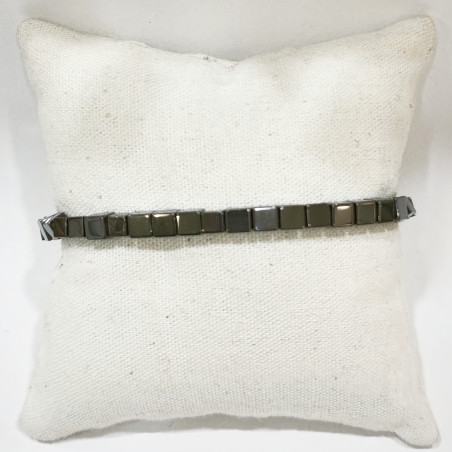 Bracelet Hématite Petits Cubes