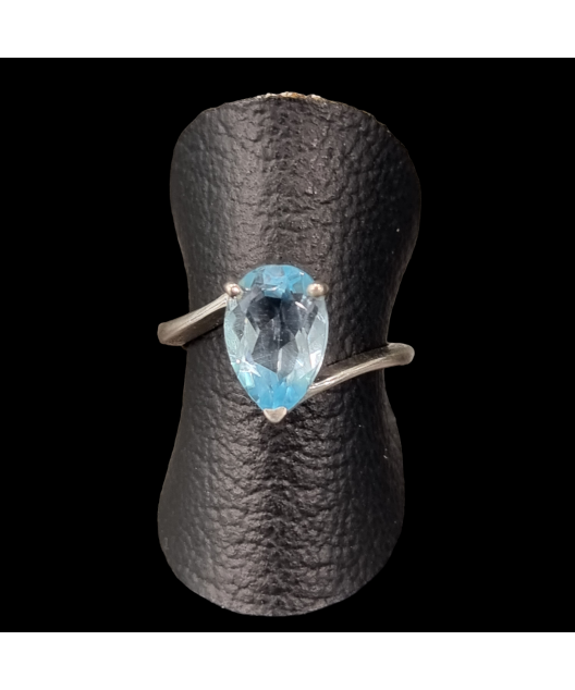Bague Topaze bleue argent 925