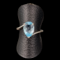Bague Topaze bleue argent 925