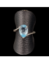 Bague Topaze bleue argent 925