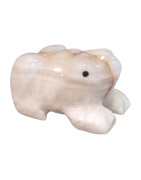 Grenouille Onyx blanche 6cm (s)