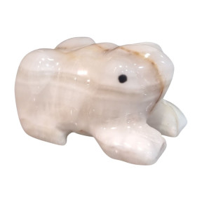 Grenouille Onyx blanche 6cm (s)