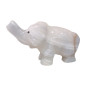 Eléphant Onyx blanche 6cm