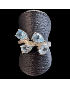 Bague Topaze bleue argent 925