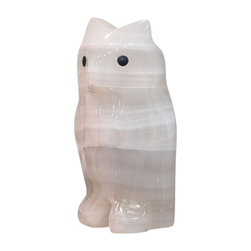 Chouette Onyx blanche 9cm