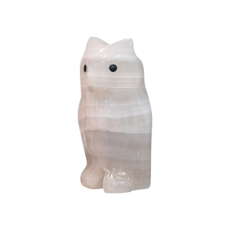 Chouette Onyx blanche 6cm
