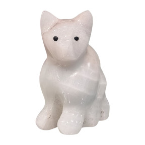 Chat Onyx blanche 6cm