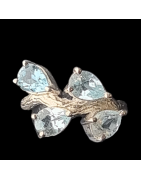 Bague Topaze bleue argent 925
