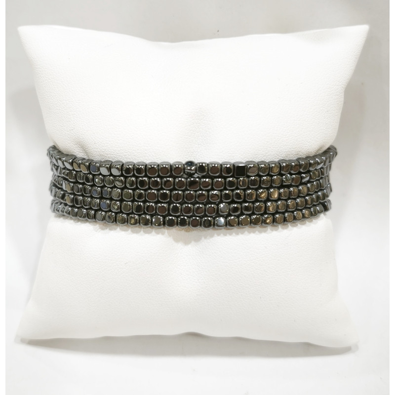 Bracelet Hématite Ultra Mini Cubes